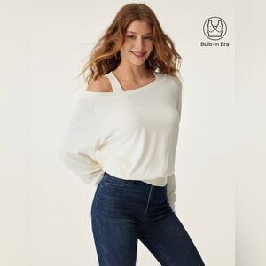 NWT OGL LiteWarm Multi-Wear Layering Brami Top - Off White Size M